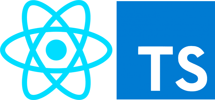 React and Typescript logos